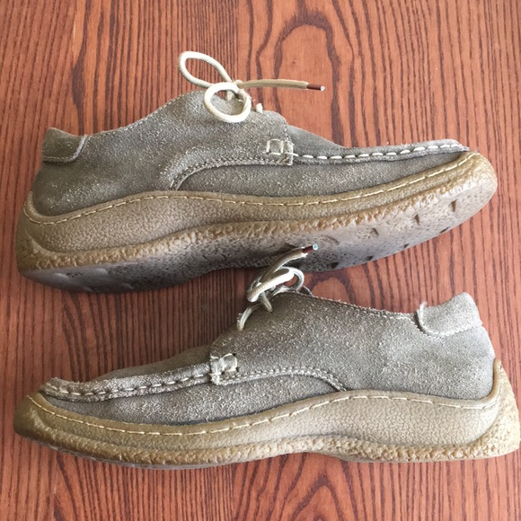 Olive shoes - leather - Picture 3 of 4